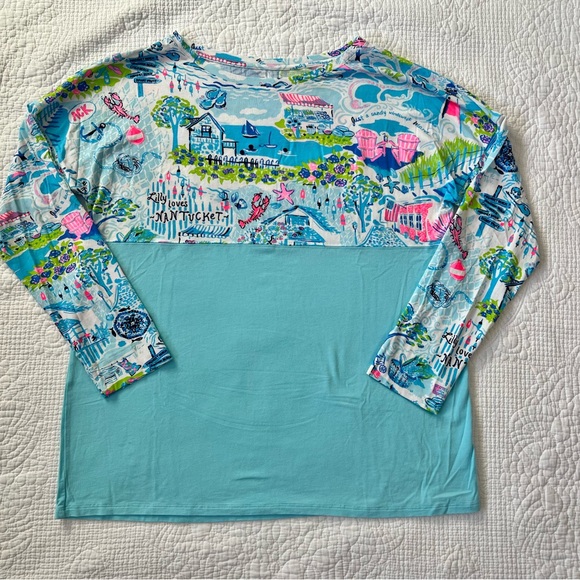 Lilly Pulitzer Finn Top in Rare Nantucket Print - Picture 3 of 14